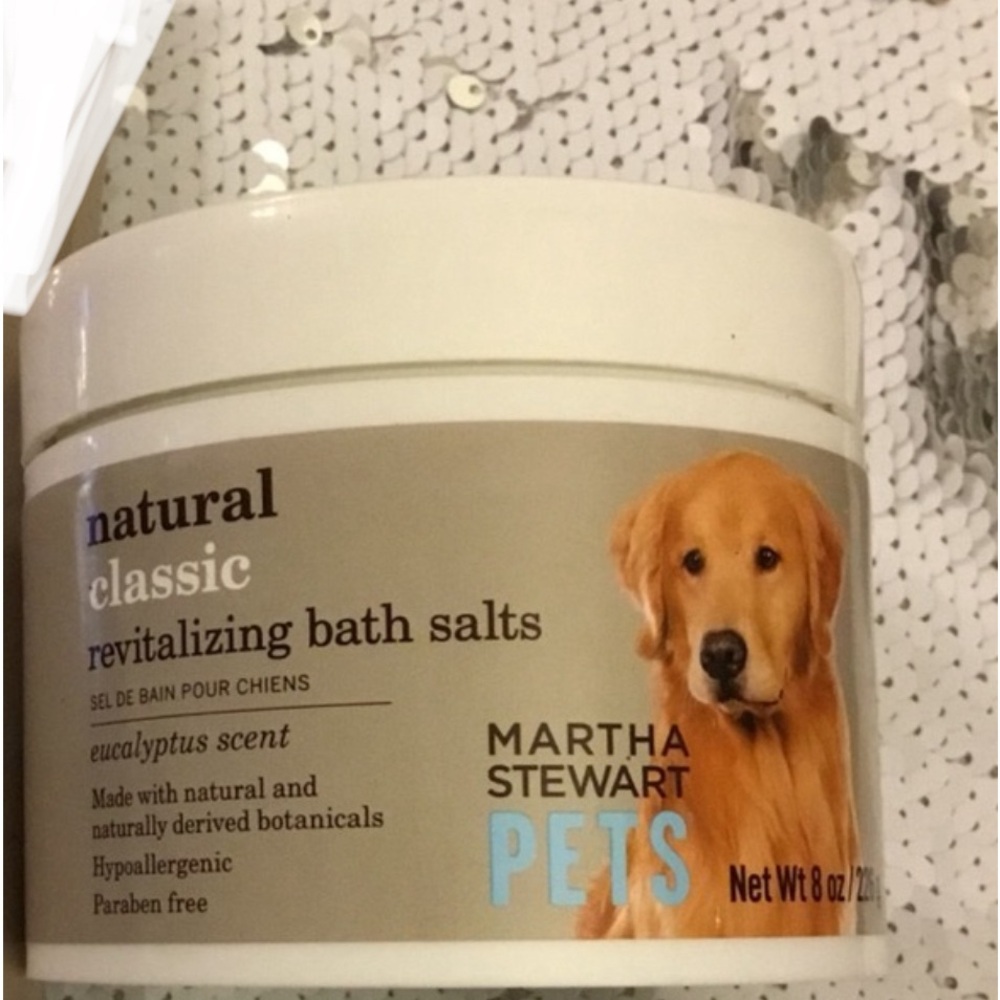 ✔️🌸Ⓜ️Martha Stewart Dog Bath Salts Eucalyptus Compatible Hypoallergenic NEW